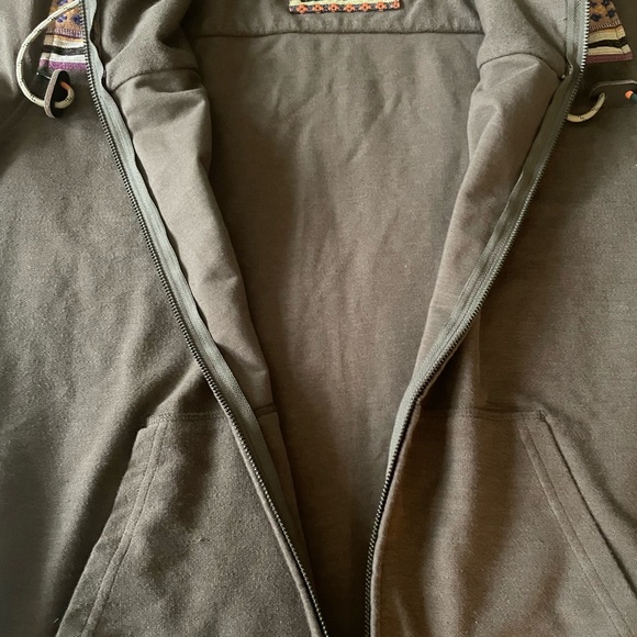 Howler Brothers Chocolate Cocoa Zip-Up Shaman Hoodie Medium - Picture 7 of 10